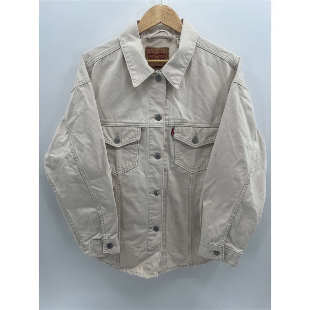Tan Levi's Denim Jacket Size Men's Medium Cowboy Cut Relaxed M‎